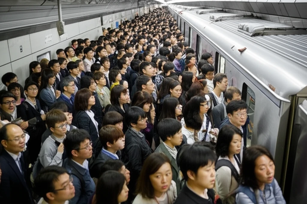 대치역 승강장 혼잡도 이미지